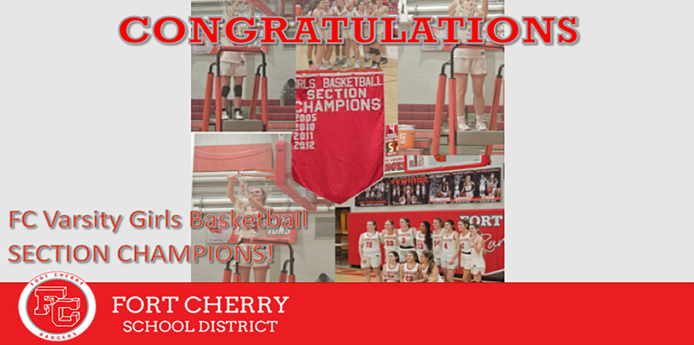 Fort Cherry Girls Basketball Team Section Champions