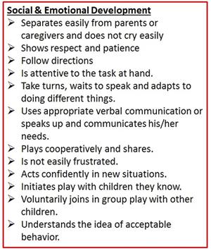 Social & Emotional Development